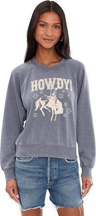 Ariat Vintage Raglan Sweatshirt Womens Sweatshirt Ombre Blue Mineral Wash : 2XL, Cotton