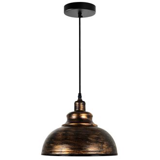 CWI Lighting Vogel 1 Light Down Mini Pendant With Antique Copper Finish