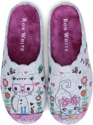 Ron White Lupin Wool Felt Slipper in Fuchsia at Nordstrom, Size 10-10.5Us