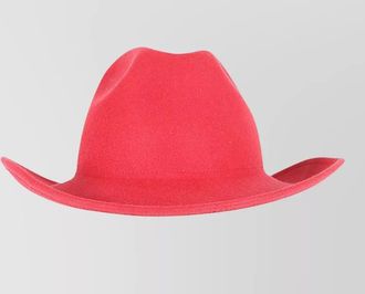 Studio rabbit fur fedora hat