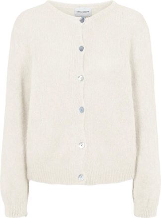 Americandreams Susan Alpaca Cardigan - Dames - Vesten - Wit - M - Wol - Truien & Vesten