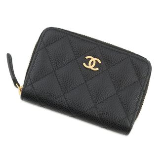 Chanel Black Grained Calfskin Coin Purse/Coin Case (Pre-Owned)