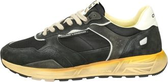 Crime London Schoenen, Heren, Zwart, 41 EU, Leer, Rush Sneakers