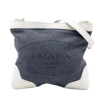 Prada Pre-owned Cross Body Bags, female, Blue, Size: ONE SIZE Pre-owned Vintage Crossbody Bag
