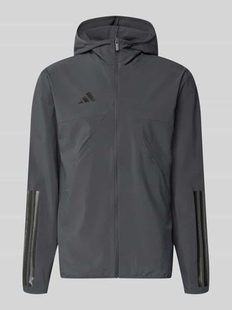 adidas Slim Fit Funktionsjacke aus schnelltrocknendem Material in Anthrazit, Gr&ouml;&szlig;e XXL