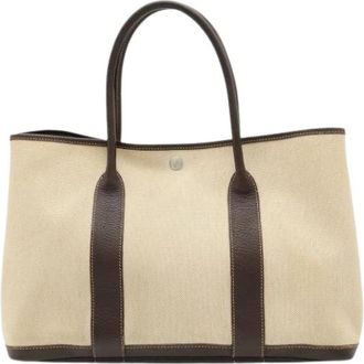 Herm&egrave;s Pre-owned Vintage Tote Bag - Dames - Vintage Shopper - Beige - ONE Size - Vintage