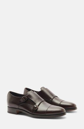 Scarosso Gervasio Monks in Dark Brown Calf at Nordstrom, Size 40.5