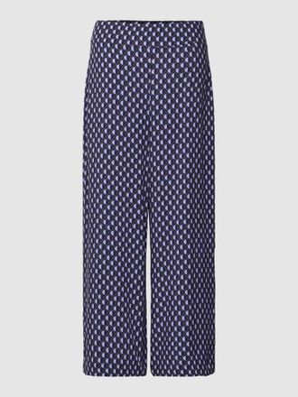OPUS Culotte mit Allover-Muster Modell Misha Retro in Marine, Größe 34