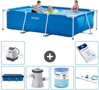 Intex Piscina Con Estructura Rectangular - 300x200x75 Cm - 7-piezas S30170