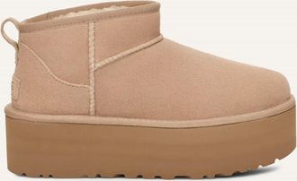 UGG Womens Classic Ultra Mini Platform Boots In Sand