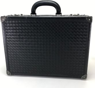 Bottega Veneta Black Leather Briefcase (Pre-Owned)