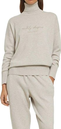 Brunello Cucinelli Womens Beige Cashmere Sweater Clothing