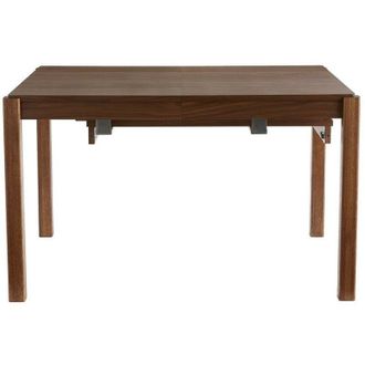 Miliboo Mesa De Comedor Extensible Rectangular N&oacute;rdica Con Acabado En Nogal 125-238 Cm Agali