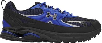 Under Armour Dames Apparition Tech Logo Lederen Sneakers (Blauw)