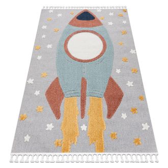 RugsX RugsX Yoyo Rug in Grey | Size: 120 cm x 170 cm