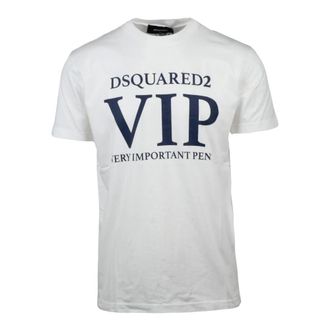 Dsquared2 Heren, Tops, Wit, Maat: XL Katoen
