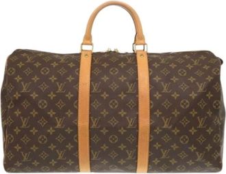 Louis Vuitton Pre-owned Weekendtas - unisex - Vintage Weekendtas - Bruin - ONE Size - Vintage