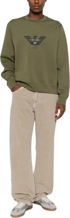 Emporio Armani Hombre, Sudaderas, Verde, Talla: XL
