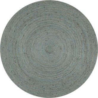 vidaXL Vidaxl - Alfombra De Yute Tejida A Mano Redonda Verde Oliva 150 Cm