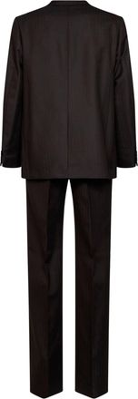 Dries Van Noten Mens Single-Breasted Suit Kiels Brown Wool Suits