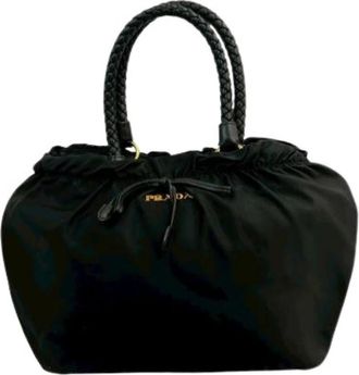 Prada Pre-owned Vintage Nylon Handtas - Dames - Vintage Handtas - Zwart - ONE Size - Nylon - Vintage