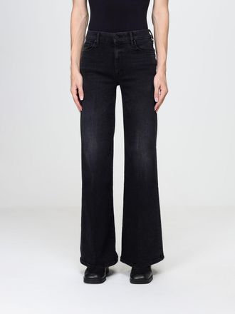 Mother Jeans The Roller Sneak modello flared in denim a vita alta