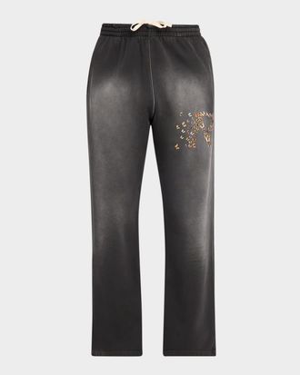 Represent Men & apos;s Butterfly Initial Cotton Sweatpants