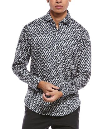 Ted Baker Blue Soren Archie Print Shirt