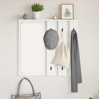 vidaXL vidaXL Appendiabiti a muro Bianco 84 x 10 x 80 cm Legno multistrato