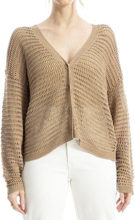 Max Studio Open Weave Cardigan