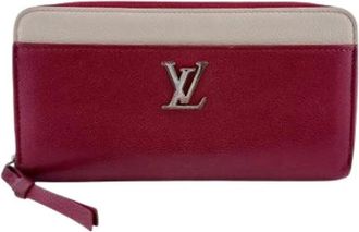 Louis Vuitton Tweedehands leren portemonnees - Dames - Vintage Accessoires - Rood - ONE Size - Vintage