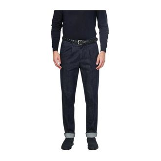 Mason's Pantalones Chinos con Pinzas - Jeans - Hombre - Azul - 3XL
