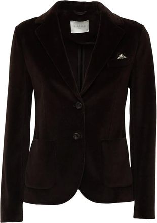 Circolo 1901 Blazer de Velour Ajustado - Jackets - Mujer - Marr&oacute;n - XL