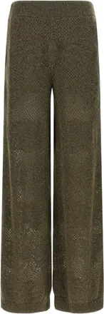 Brunello Cucinelli Khaki Relaxed Elasticated Pant