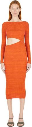 Wynn Hamlyn Origami Dress - Dames - Kleedjes - Oranje - XS - Katoen - Kleedjes