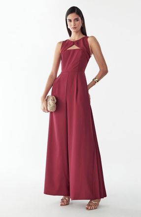 BWLDR Heather Jumpsuit in Berry at Nordstrom, Size 10