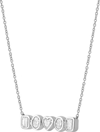 LuvMyJewelry Cassira 14K Gold Lab Grown Diamond Necklace - 1.5 Ct