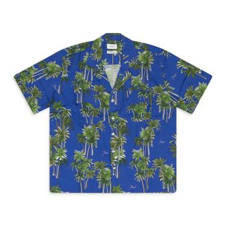 Rhude Multicolor Searsucker Hawaiian Button-down Shirt