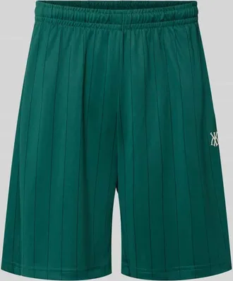 Karl Kani Shorts mit elastischem Bund Modell Insignia Shadow in Dunkelgruen, Gr&ouml;&szlig;e XXL