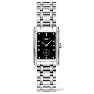 Longines Dolcevita Quartz Horloge 23x 37 mm - Dames - Horloges - Zwart - ONE Size - Accessoires