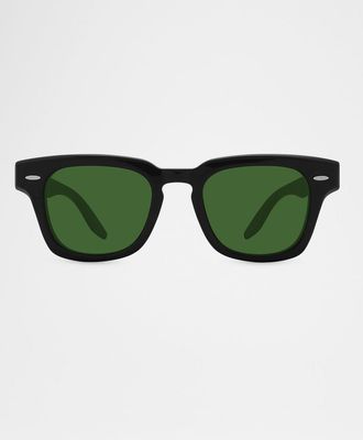 Barton Perreira Men & apos;s Frederick Acetate Square Sunglasses
