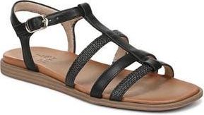 Naturalizer Julia Sandal in Black Faux Raffia at Nordstrom Rack, Size 7.5