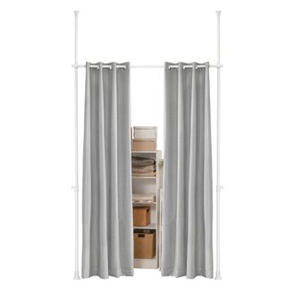 SoBuy Separador De Ambientes Interior Oficina Dormitorio Salon Gris/cortinas Modernas Termicas Aislantes Gruesas Largas Cocina Comedor Sala, 1 Panel Ancho (