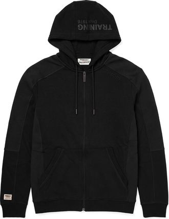 Freddy Felpa Uomo con Zip e Cappuccio, Inserti Texture a Quadri