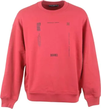 Dolce & Gabbana Uomo, Felpe, Rosso, L, new