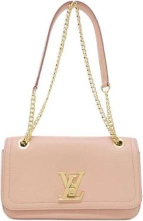 Louis Vuitton Pre-owned Lockme East West Calf Shoulder Bag - Dames - Vintage Schoudertas - Roze - ONE Size - Leer - Vintage