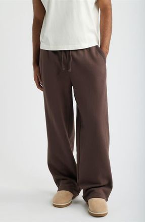 BP. Straight Leg Fleece Sweatpants in Brown Bracken at Nordstrom, Size X-Large