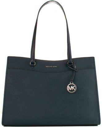 Michael Kors Blue Leather Tote Womens Bag