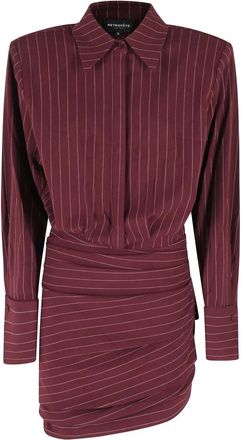 Retrof&ecirc;te Narine Dress - Dames - Shirt Kleedjes - Rood - M - Wol - Kleedjes