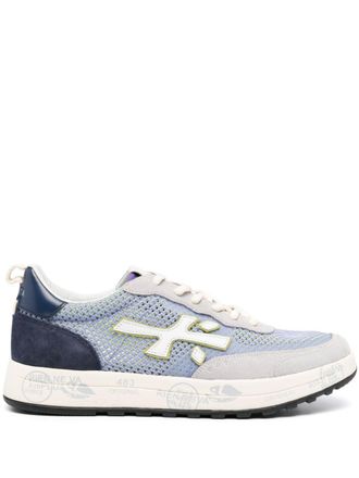 Premiata logo-appliqu&eacute; low-top sneakers - Blue